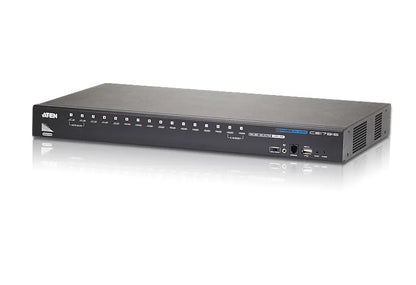 Aten Desktop KVM Switch 16 Port Single Display HDMI w/ audio, 2x Custom KVM Cables Included Only...