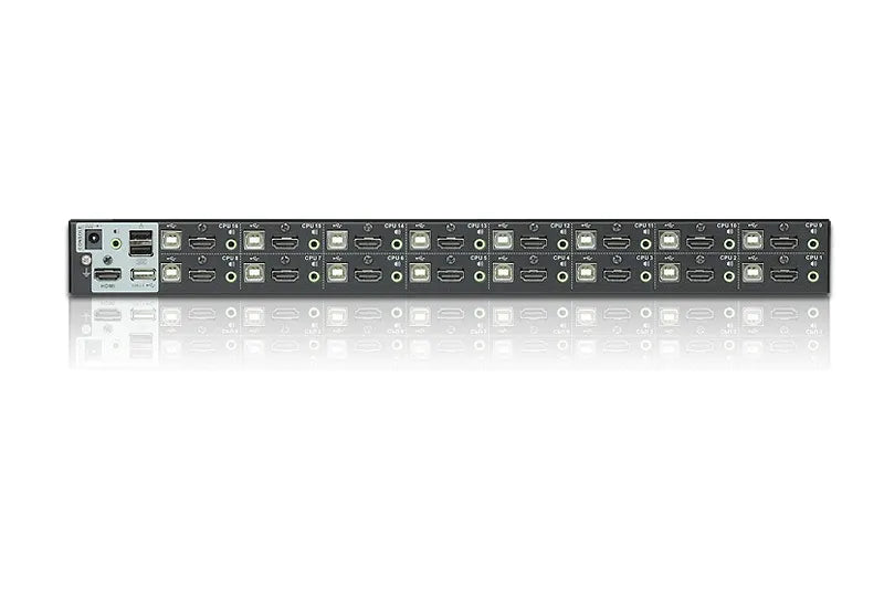 Aten Desktop KVM Switch 16 Port Single Display HDMI w/ audio, 2x Custom KVM Cables Included Only... - Image 2