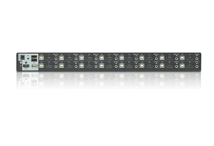 Aten Desktop KVM Switch 16 Port Single Display HDMI w/ audio, 2x Custom KVM Cables Included Only... - Image 2