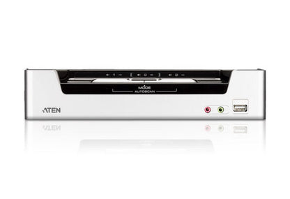 Aten Desktop KVMP Switch 2 Port Single Display HDMI w/ Dolby HD audio, 2x Custom KVM Cables Inclu... - Image 3