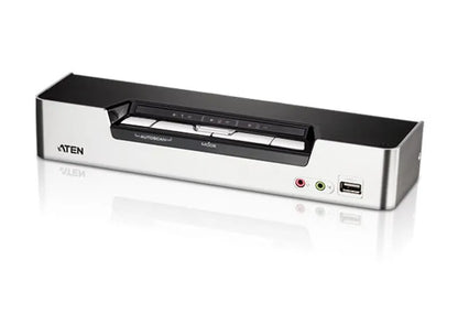 Aten Desktop KVMP Switch 4 Port Single Display HDMI w/ Dolby HD audio, 4x Custom KVM Cables Inclu...
