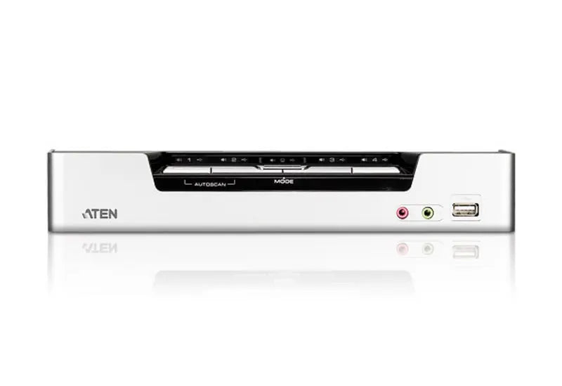 Aten Desktop KVMP Switch 4 Port Single Display HDMI w/ Dolby HD audio, 4x Custom KVM Cables Inclu... - Image 3