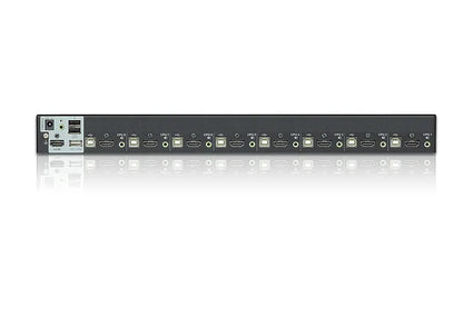 Aten Desktop KVM Switch 8 Port Single Display HDMI w/ Audio, 2x Custom KVM Cables Included, Casca... - Image 2