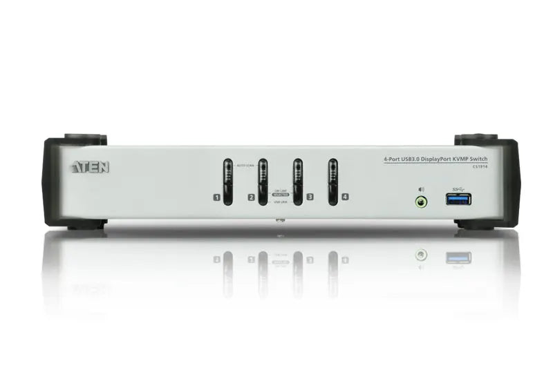 Aten Desktop KVMP Switch 4 Port Single Display DisplayPort w/ audio, Cables Included, 2x USB Port... - Image 3