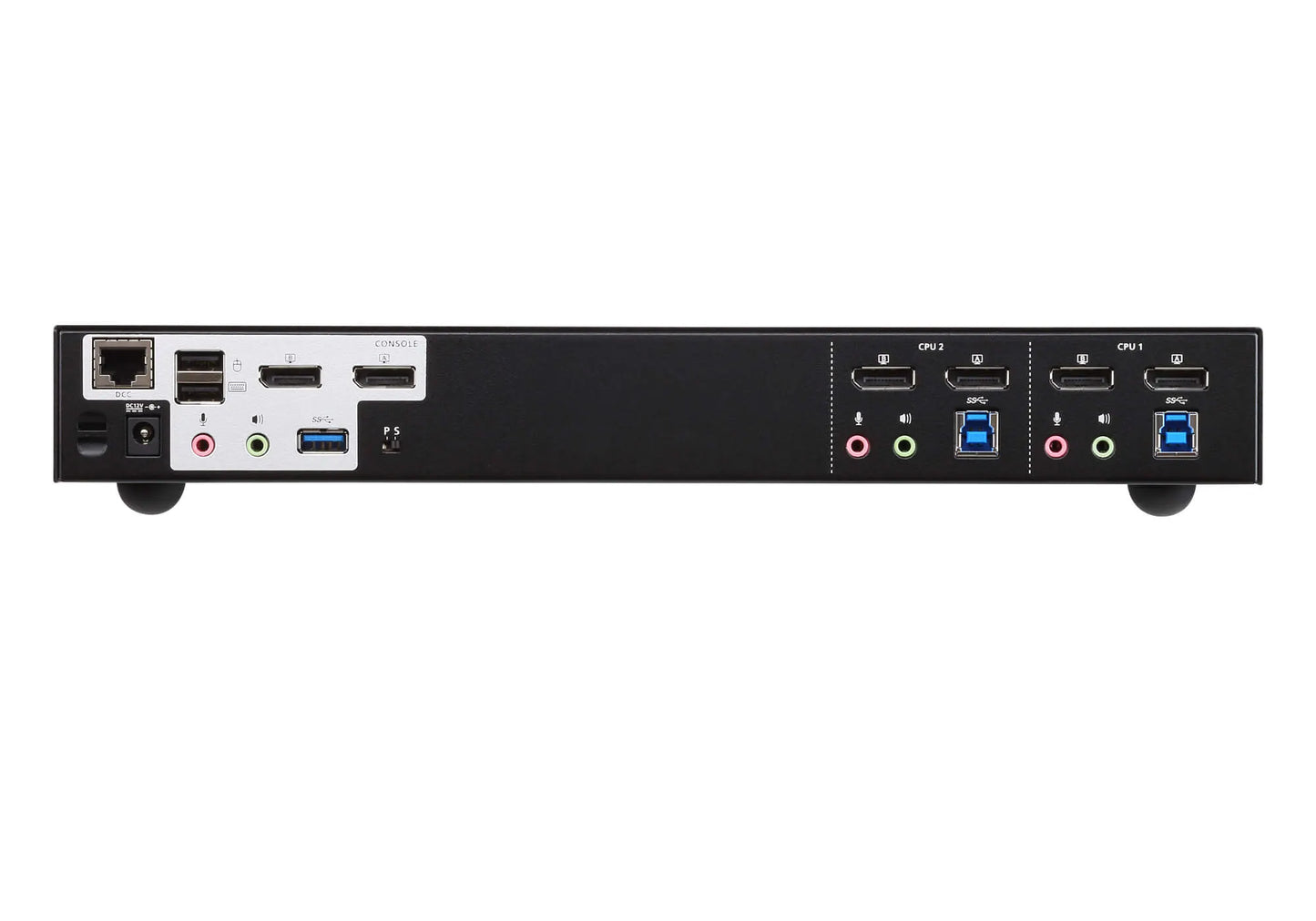 Aten Desktop KVMP Switch 2 Port Dual Display 4k DisplayPort w/ audio, Cables Included, 2x USB Por... - Image 2