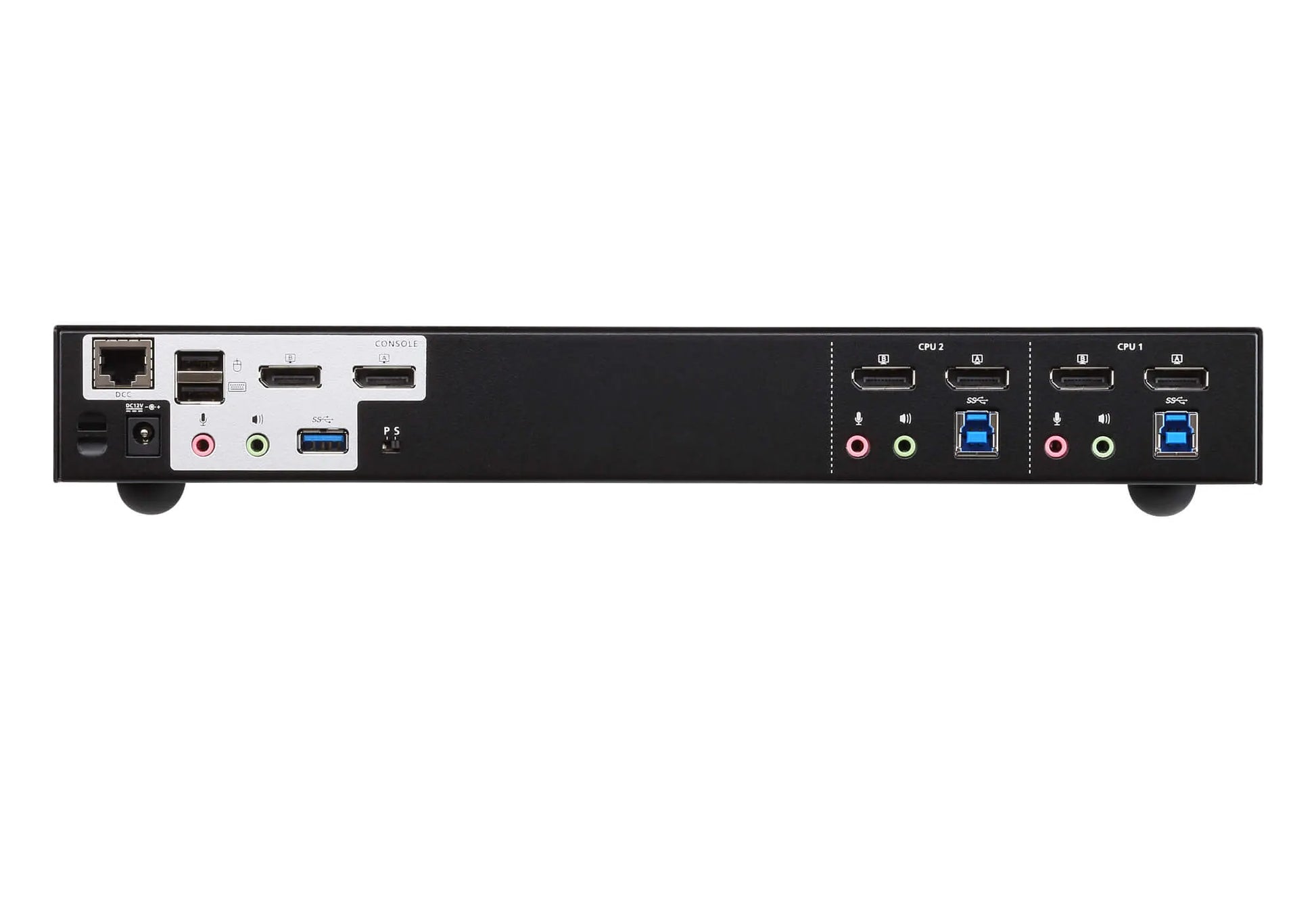 Aten Desktop KVMP Switch 2 Port Dual Display 4k DisplayPort w/ audio, Cables Included, 2x USB Por... - Image 2