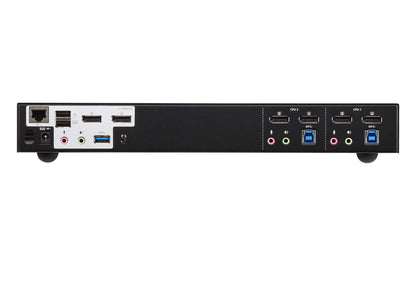 Aten Desktop KVMP Switch 2 Port Dual Display 4k DisplayPort w/ audio, Cables Included, 2x USB Por... - Image 2