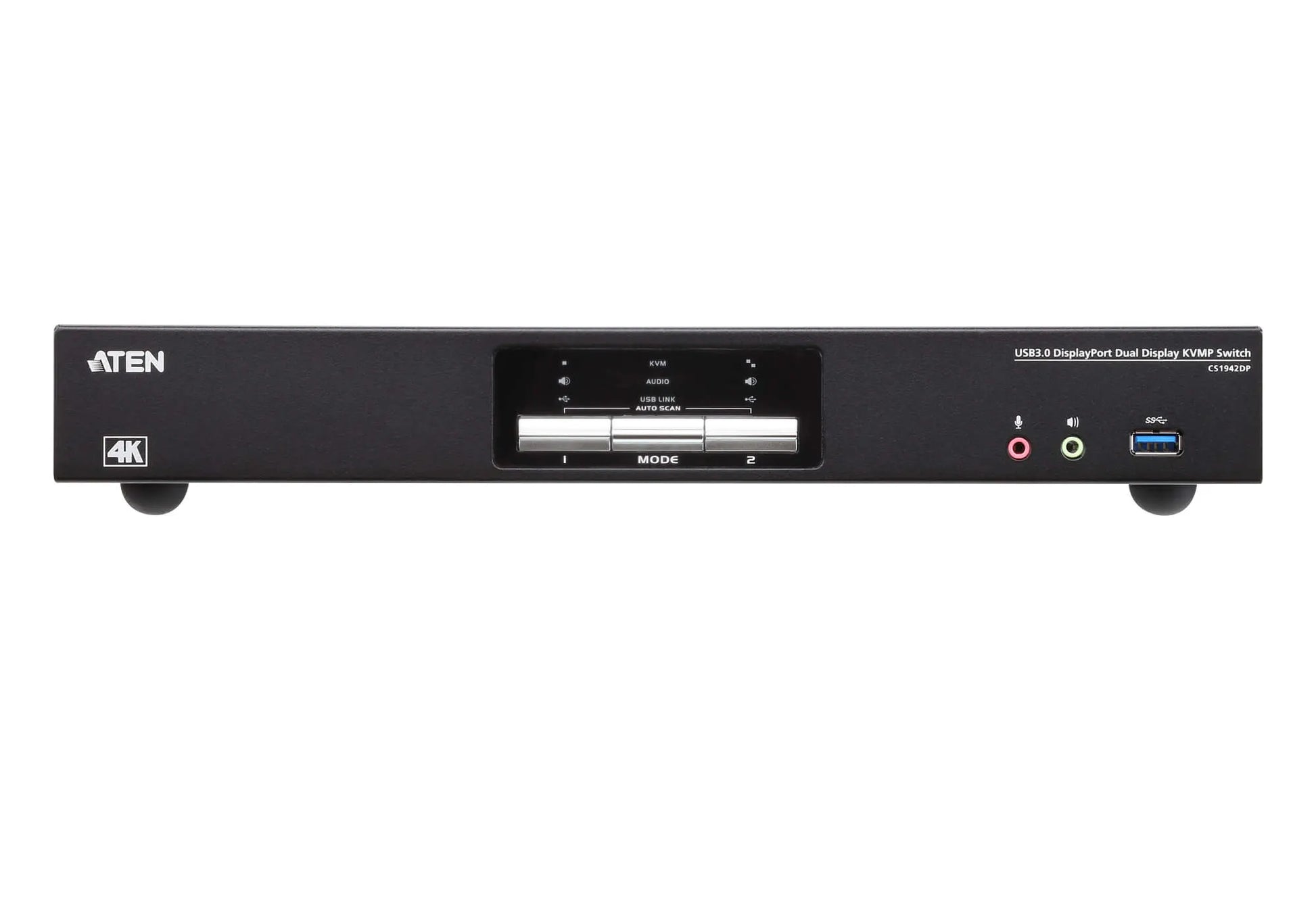 Aten Desktop KVMP Switch 2 Port Dual Display 4k DisplayPort w/ audio, Cables Included, 2x USB Por... - Image 3