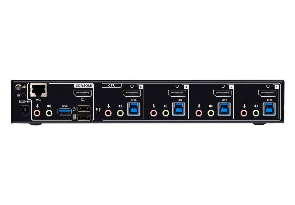 Aten Desktop 4-Port USB 3.0 8K DisplayPort KVMP™ Switch (Cables included) - KVM Switch  Video - Image 2