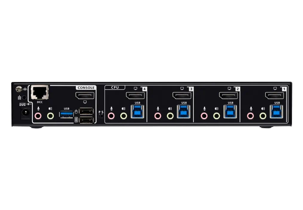 Aten Desktop 4-Port USB 3.0 8K DisplayPort KVMP™ Switch (Cables included) - KVM Switch  Video - Image 2