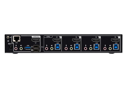 Aten Desktop 4-Port USB 3.0 8K DisplayPort KVMP™ Switch (Cables included) - KVM Switch  Video - Image 2