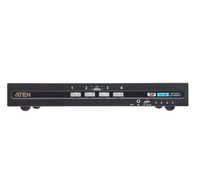 Aten 4-Port USB DisplayPort Secure KVM Switch with CAC (PSD PP v4.0 Compliant) - KVM Switch  Video
