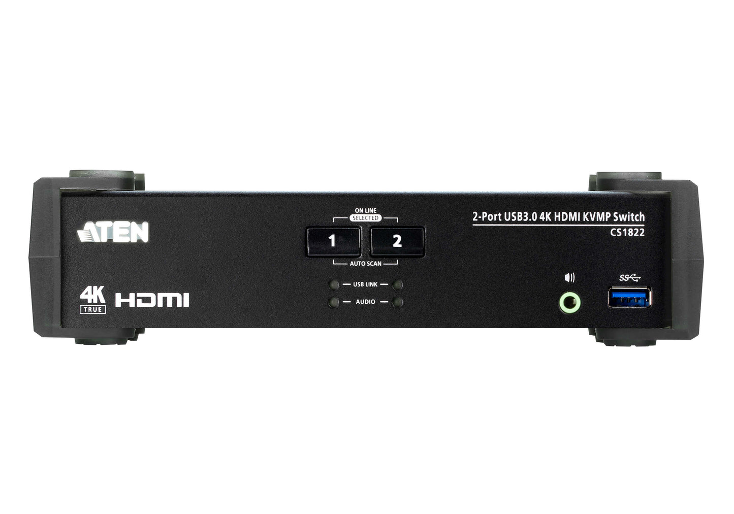 Aten Desktop KVMP Switch 2 Port Single Display 4k HDMI w/ audio mixer mode, Cables Included, Sele... - Image 3