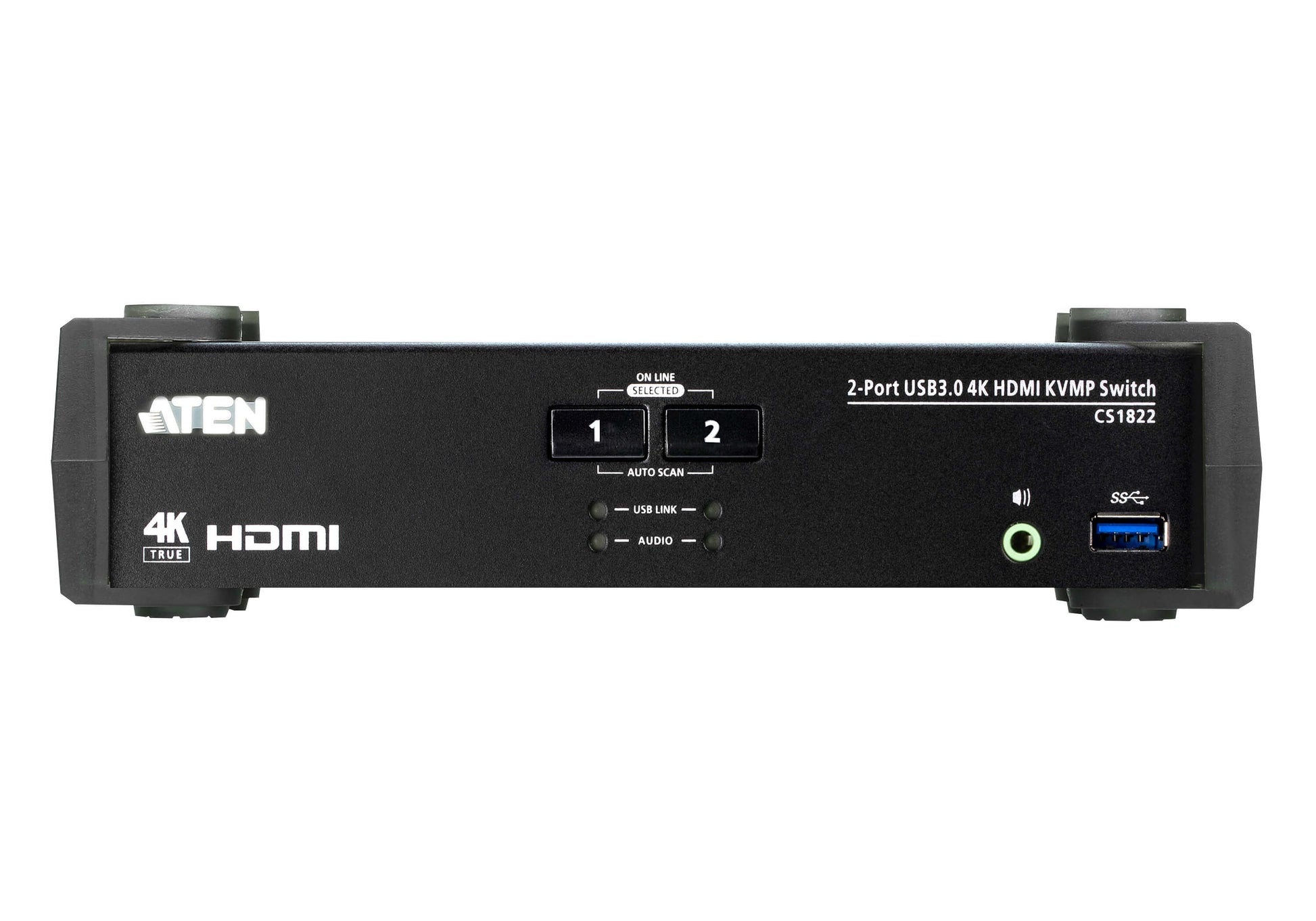 Aten Desktop KVMP Switch 2 Port Single Display 4k HDMI w/ audio mixer mode, Cables Included, Sele... - Image 3