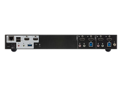 Aten Desktop KVMP Switch 2 Port Dual Display 4k HDMI w/ audio, Cables Included, 2x USB Port, Sele... - Image 2