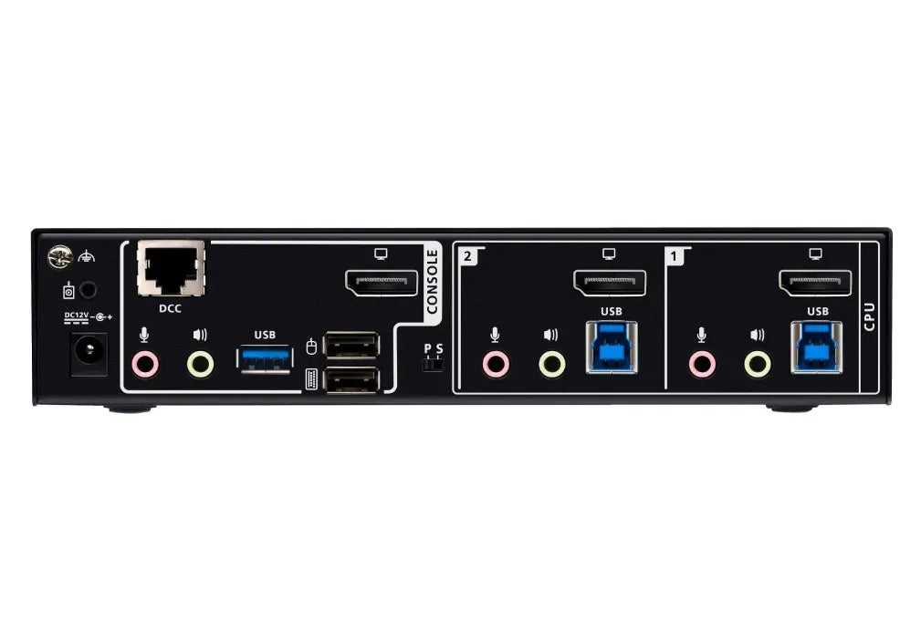 Aten 2-Port USB 3.0 8K DisplayPort KVMP™ Switch, Up to 7680 × 4320 @ 60 Hz, 5120 × 2880 @ 60 Hz,... - Image 2