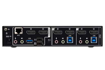 Aten Desktop 2-Port USB 3.0 8K DisplayPort Dual-Display KVMP™ Switch, Up to 7680 × 4320 @ 60 Hz,... - Image 2