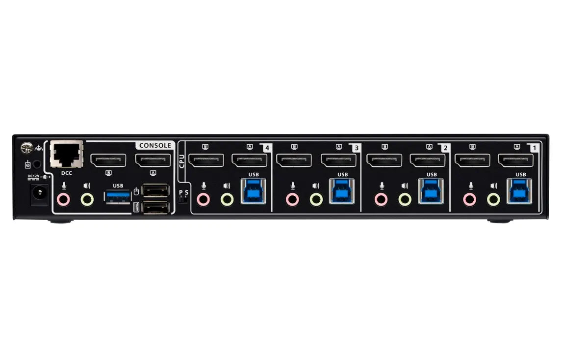 Aten Desktop 4-Port USB 3.0 8K DisplayPort Dual-Display KVMP™ Switch, Up to 7680 × 4320 @ 60 Hz,... - Image 2