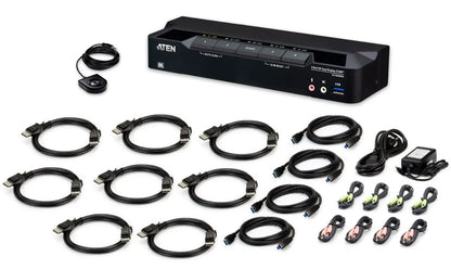 Aten Desktop 4-Port USB 3.0 8K DisplayPort Dual-Display KVMP™ Switch, Up to 7680 × 4320 @ 60 Hz,... - Image 3