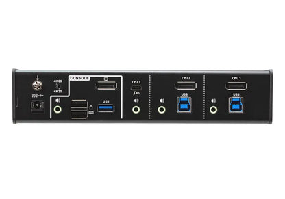 Aten 3-Port USB-C DisplayPort Hybrid KVMP Switch with 45W Power Delivery 3.0 - KVM Switch  Video - Image 3
