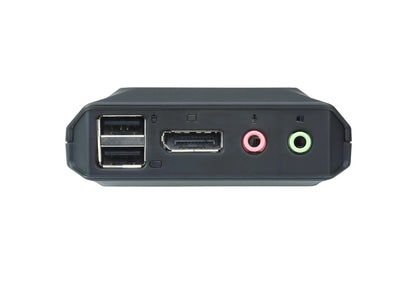 Aten Compact KVM Switch 2 Port Single Display Display Port w/ Audio, Remote Port Selector, USB Ho... - Image 4