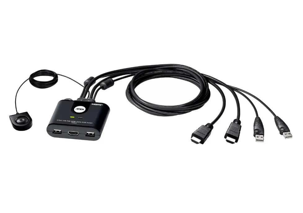 Aten 2-Port USB Full HD HDMI Cable KVM Switch - KVM Switch  Video