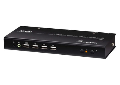 Aten Desktop 2-Port USB 4K HDMI Dual-Display KVMP™ Switch, up to 4096 x 2160 @ 60 Hz, Video DynaS...