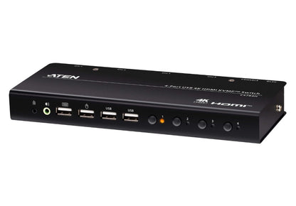 Aten 4-Port USB 4K HDMI KVMP™ Switch (Cables included) - KVM Switch  Video