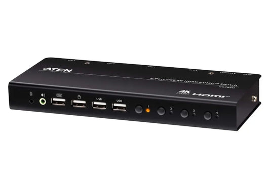 Aten 4-Port USB 4K HDMI KVMP™ Switch (Cables included) - KVM Switch  Video