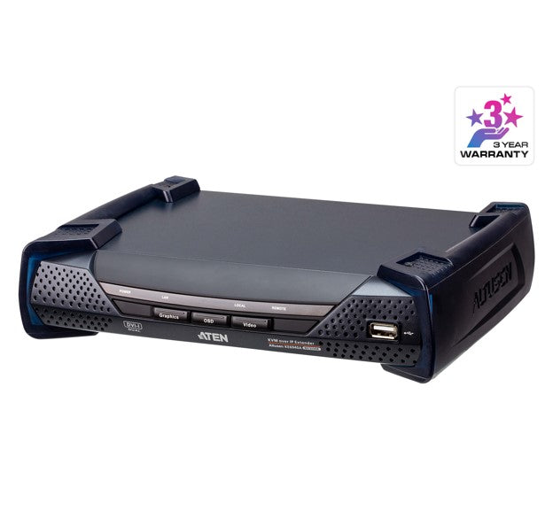 Aten DVI Dual Display KVM over IP Receiver With SFP Fibre Optic network Connection - KVM Switch...