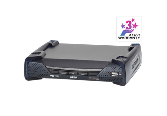 Aten 4K HDMI Single Display KVM over IP Receiver with Power over Ethernet, power adapter not incl...