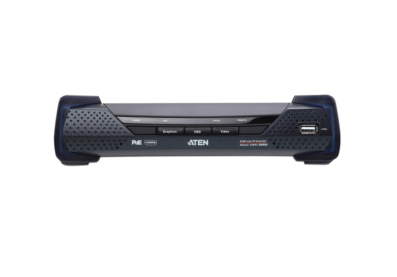 Aten 4K HDMI Single Display KVM over IP Receiver with Power over Ethernet, power adapter not incl... - Image 2