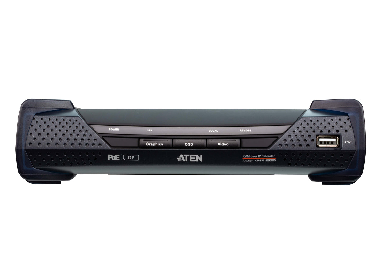Aten 4K DP Single Display KVM over IP Receiver with Power over Ethernet, power adapter not includ... - Image 2
