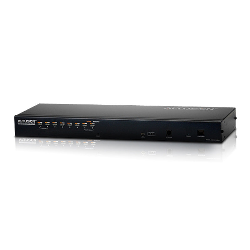 Aten 8 Port Cat 5 High-Density KVM Over the NET - KVM Switch  Video