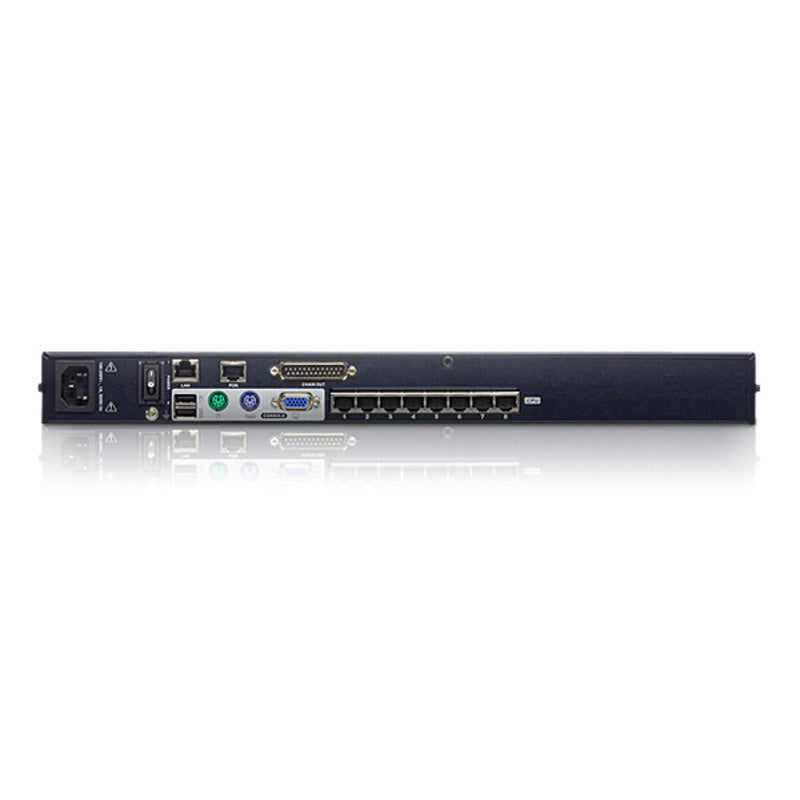 Aten 8 Port Cat 5 High-Density KVM Over the NET - KVM Switch  Video - Image 3