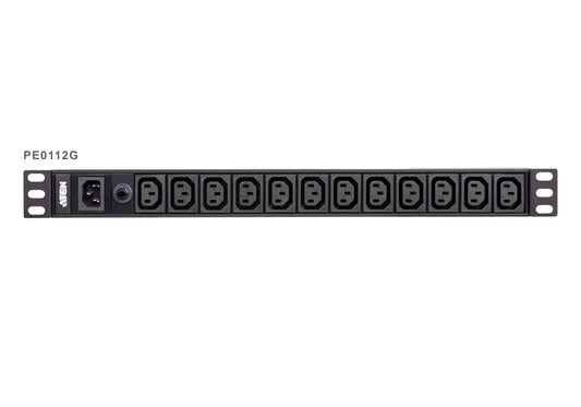 Aten 12-Port 10A Power Distribution Unit - Basic PDU, 1U Rackmount Design 12x C13 AC Outputs, Ove...