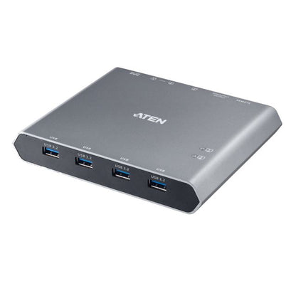 Aten 2-Port 4K DisplayPort USB-C KVM Dock Switch with Power Pass-through, - KVM Switch  Video