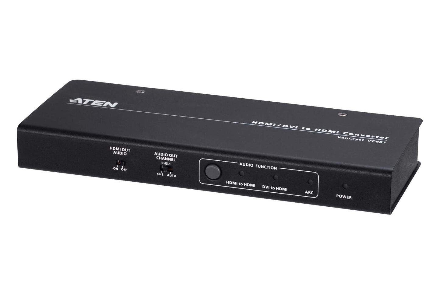 Aten 4K HDMI/DVI to HDMI Converter with Audio De-Embedder, supports ARC and DVI + Audio In to HDM...