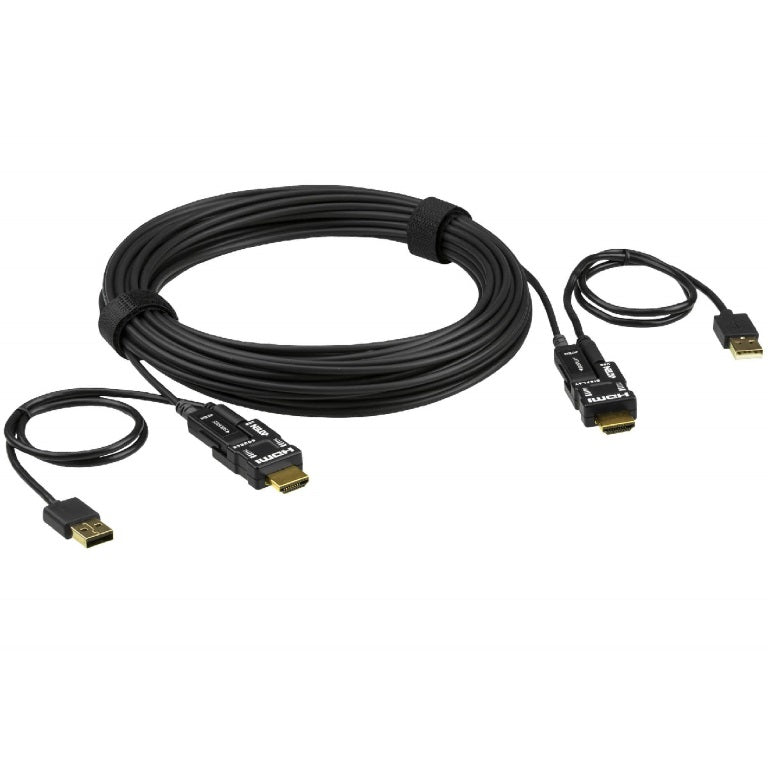 Aten True 4K 15m HDMI 2.0 Hybrid Active Optical Cable - KVM Switch  Video - Image 2