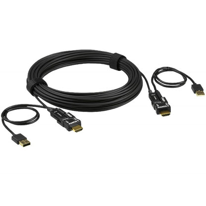 Aten True 4K 15m HDMI 2.0 Hybrid Active Optical Cable - KVM Switch  Video - Image 2