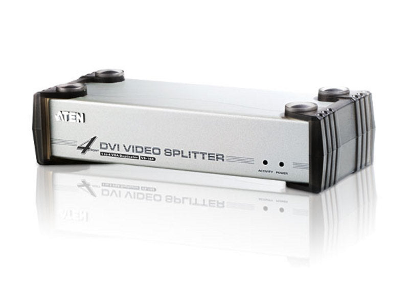 Aten Video Splitter 4 Port DVI Video Splitter w/ Audio, 1920x1200@60Hz, Cascadable to 3 Levels (U...