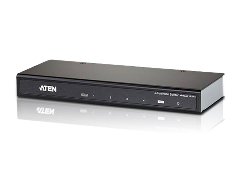 Aten Video Splitter 4 Port HDMI 4K Splitter, HDCP 1.4. Up to 4096 x 2160 / 3840 x 2160 @ 60Hz (4:...