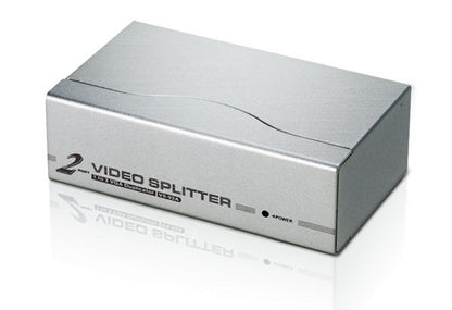 Aten Video Splitter 2 Port VGA Splitter 350Mhz, 1920x1440@60Hz, Cascadable to 3 levels (Up to 8 O...