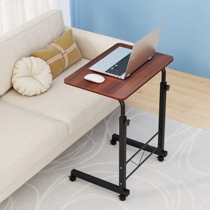 Artiss Laptop Desk Table Adjustable 60CM Dark Wood - Image 7