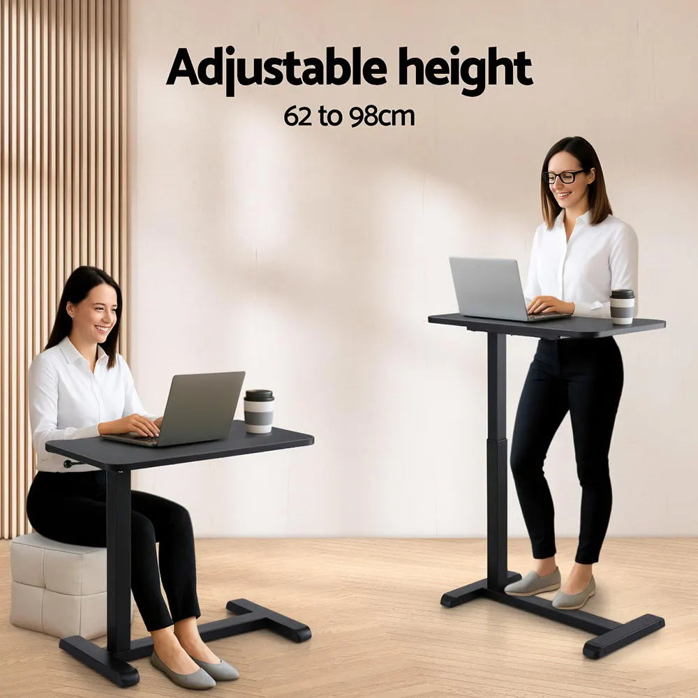 Artiss Laptop Desk Height Adjustable Mobile Workstation Computer Desks 70CM - Image 5