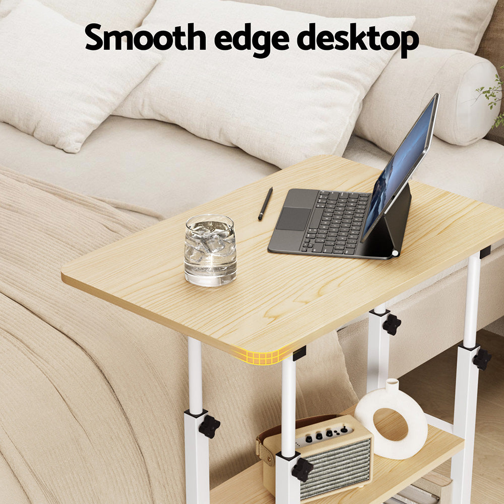 Artiss Laptop Desk Height Adjustable Mobile Workstation Computer Desks 60CM - Image 4