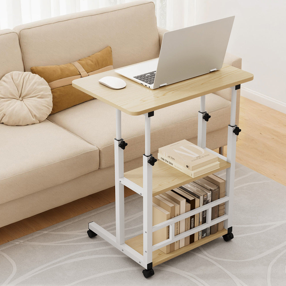 Artiss Laptop Desk Height Adjustable Mobile Workstation Computer Desks 60CM - Image 7