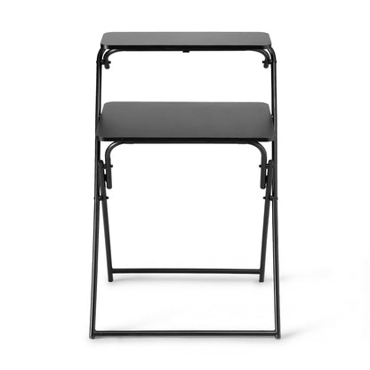 Artiss Laptop Desk Foldable Study Desk Home Office Black - Image 3
