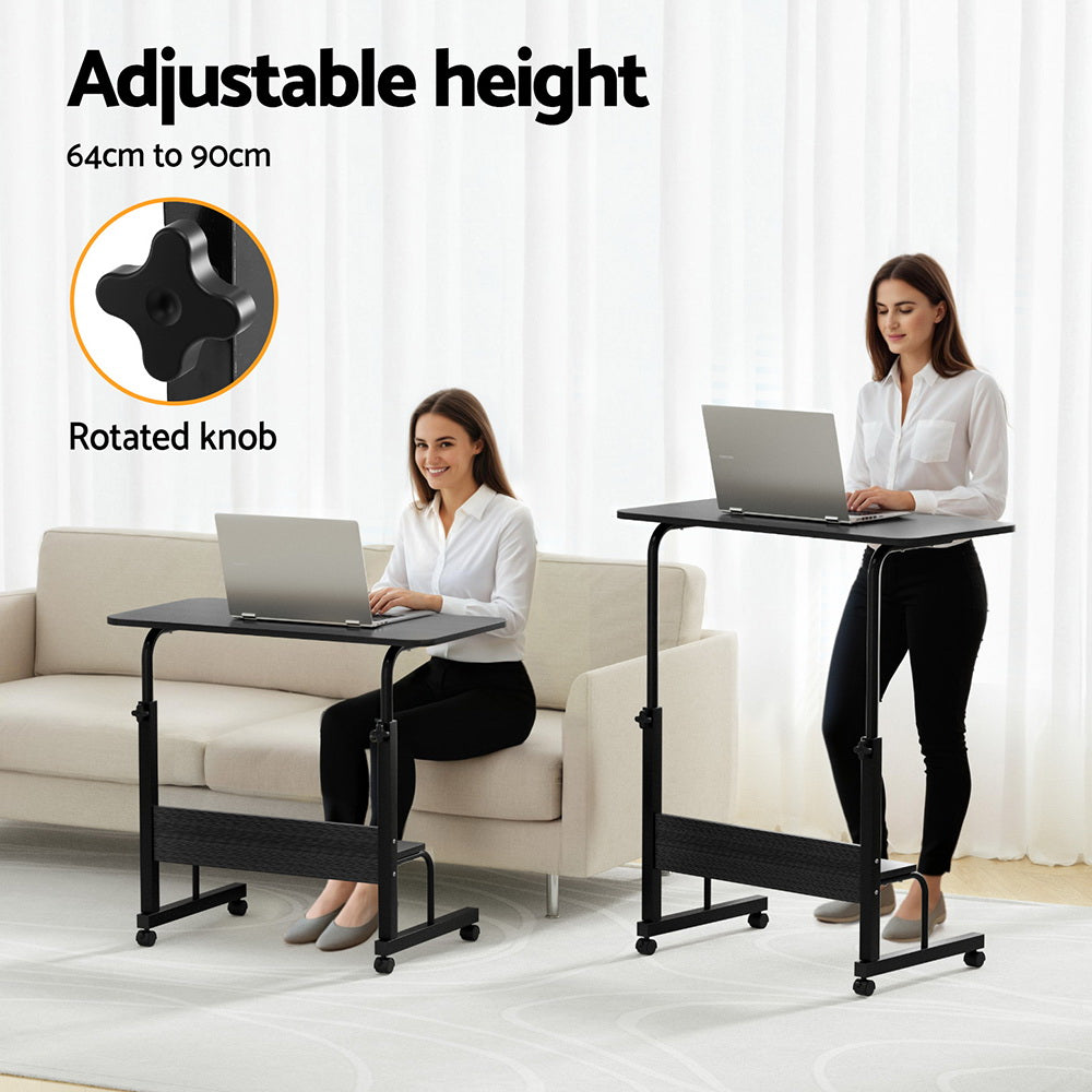 Artiss Laptop Desk Portable Sit Stand Desks Height Adjustable Workstation 80CM - Image 5