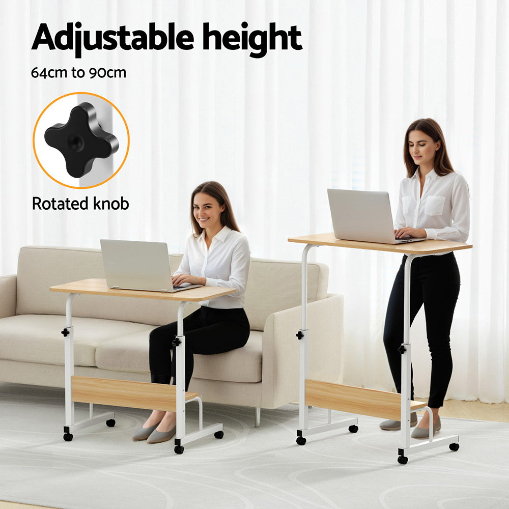 Artiss Laptop Desk Portable Sit Stand Desks Height Adjustable Workstation 80CM - Image 5